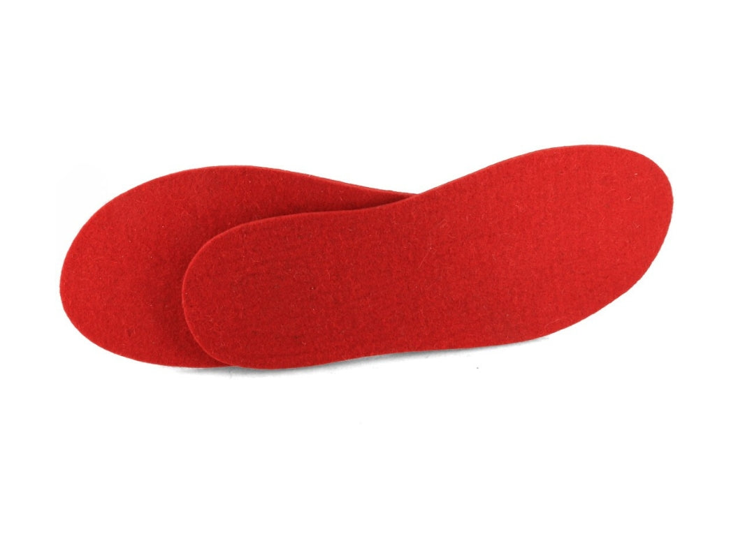7mm Deluxe Filz-Einlegesohlen, rot