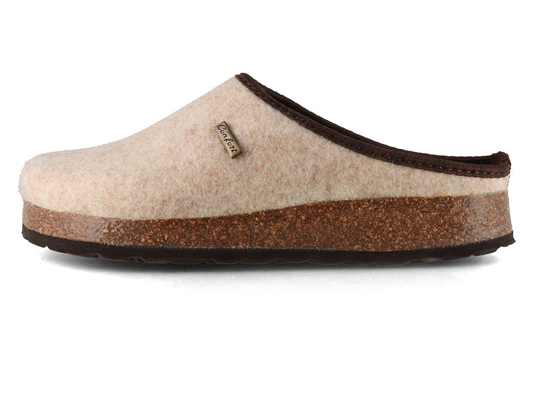 Tuffeln Comfort Vegan Felt Slippers, Beige