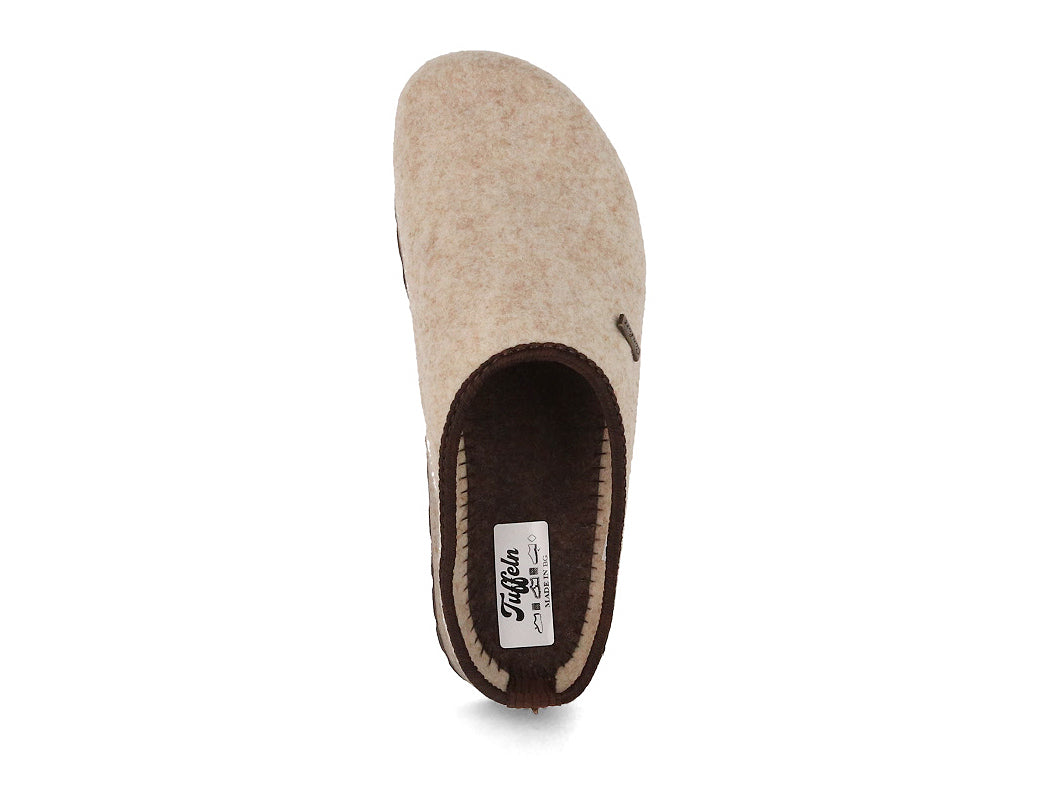 Tuffeln Comfort Vegan Felt Slippers, Beige