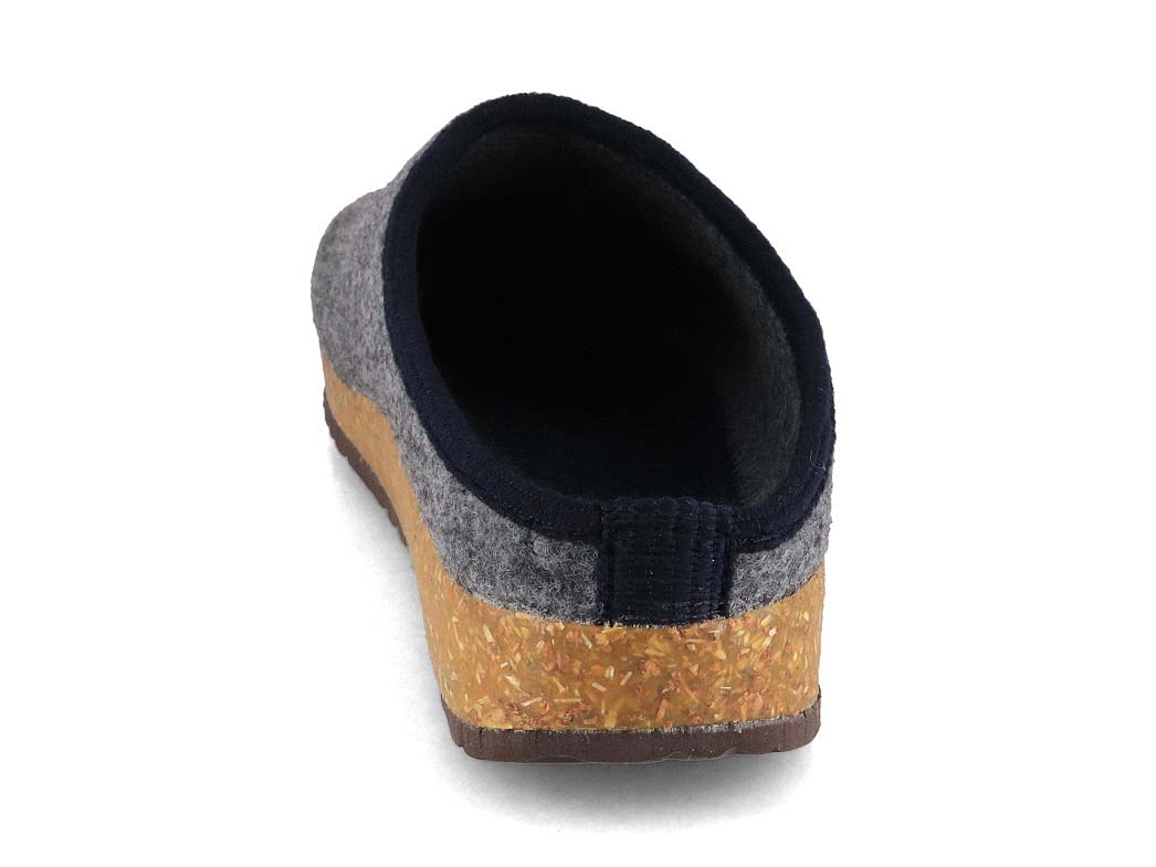Tuffeln Edelweiss vegan felt slippers, light grey