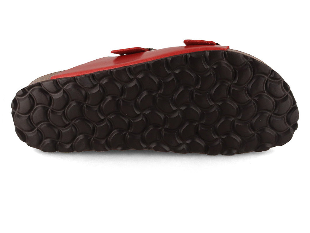 Tuffeln Föhr Leather Sandal, red
