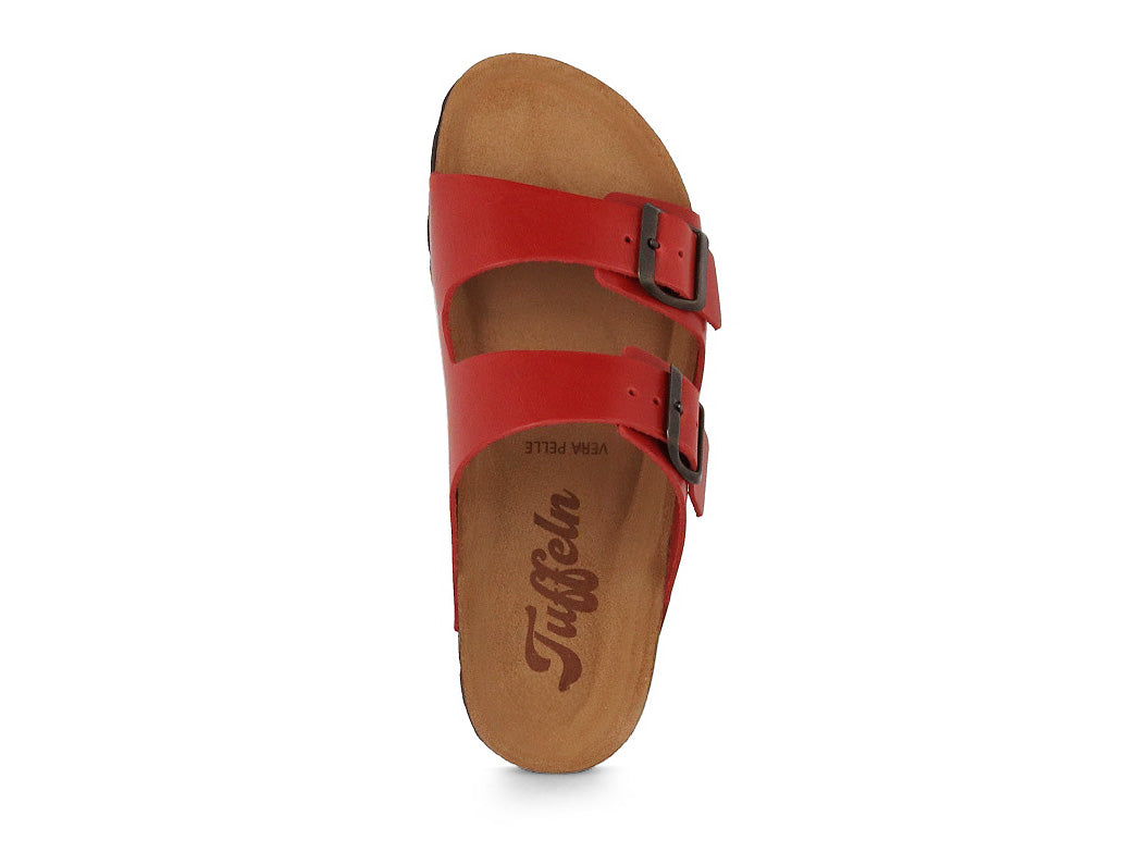 Tuffeln Föhr Leather Sandal, red