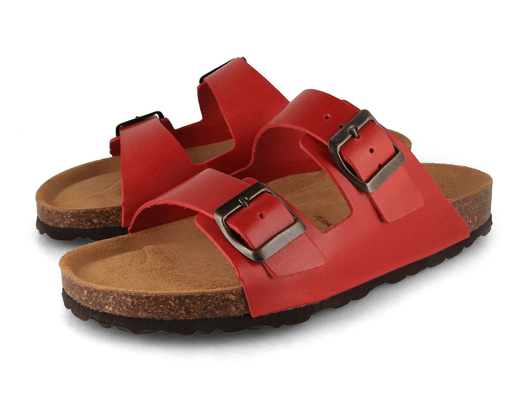 Tuffeln Föhr Leather Sandal, red