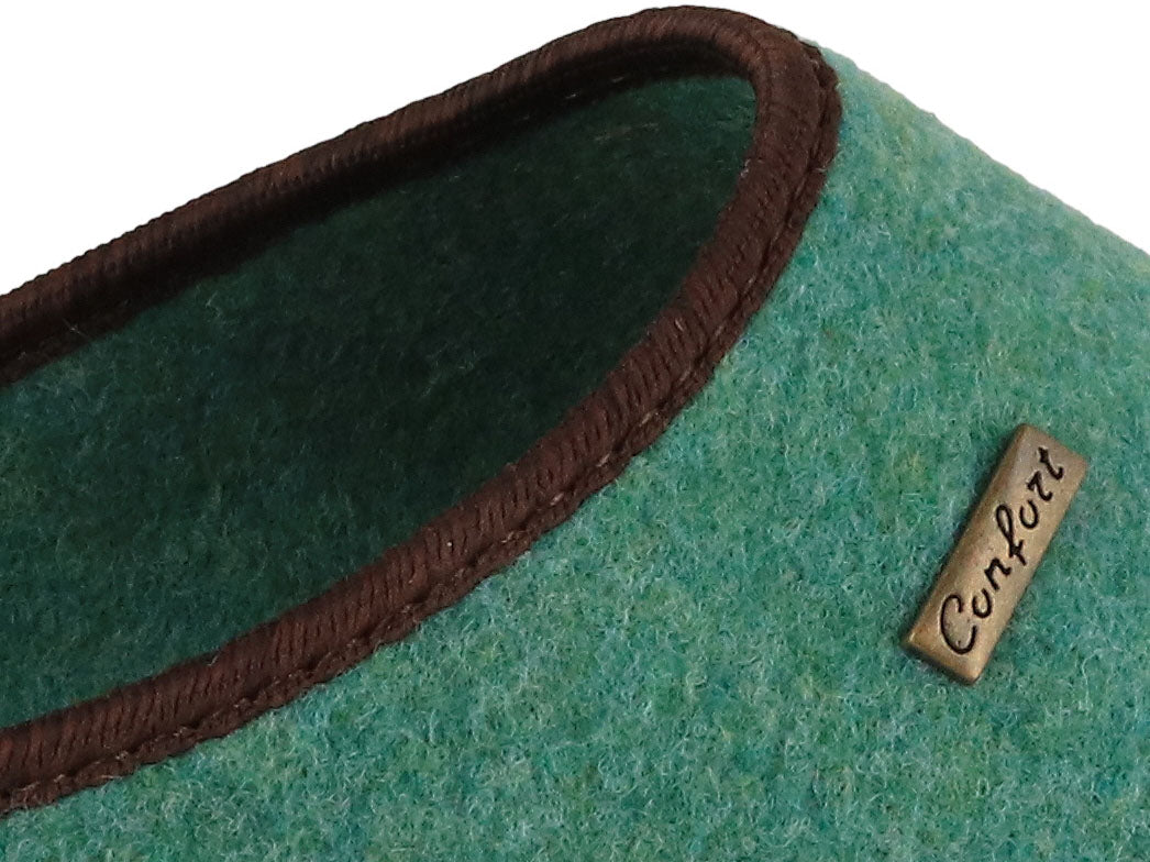 Tuffeln Comfort Vegan Felt Slippers, Green