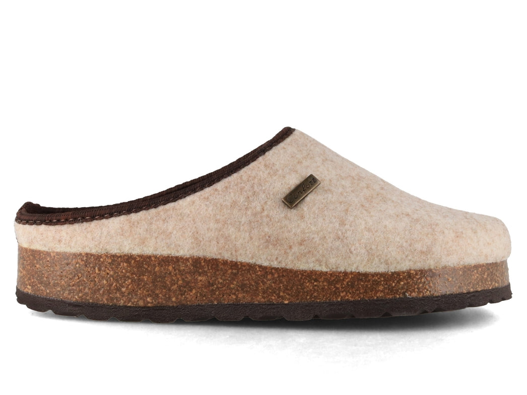 Tuffeln Comfort Vegan Felt Slippers, Beige