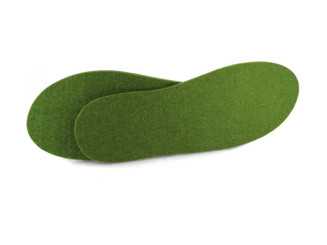 7mm Deluxe Filz-Einlegesohlen, grasgrün