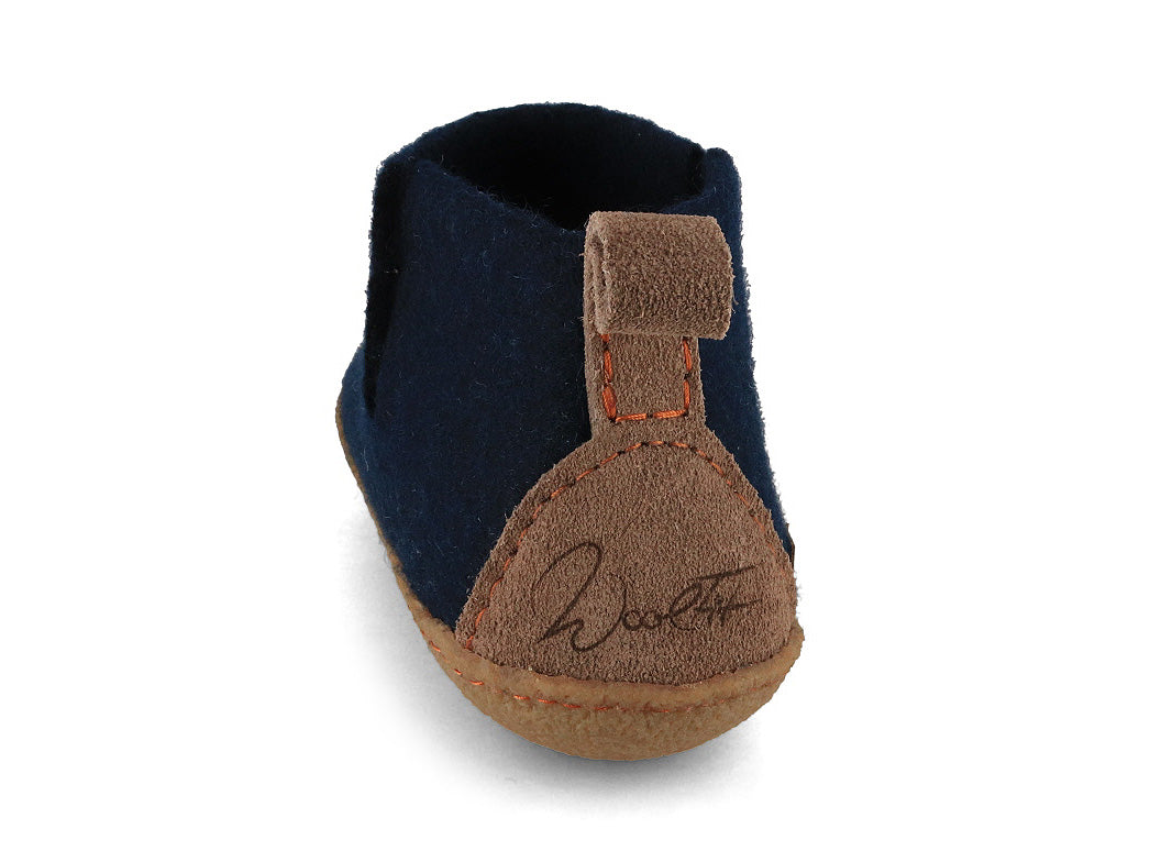 Yeti hut shoes with rubber sole, blue