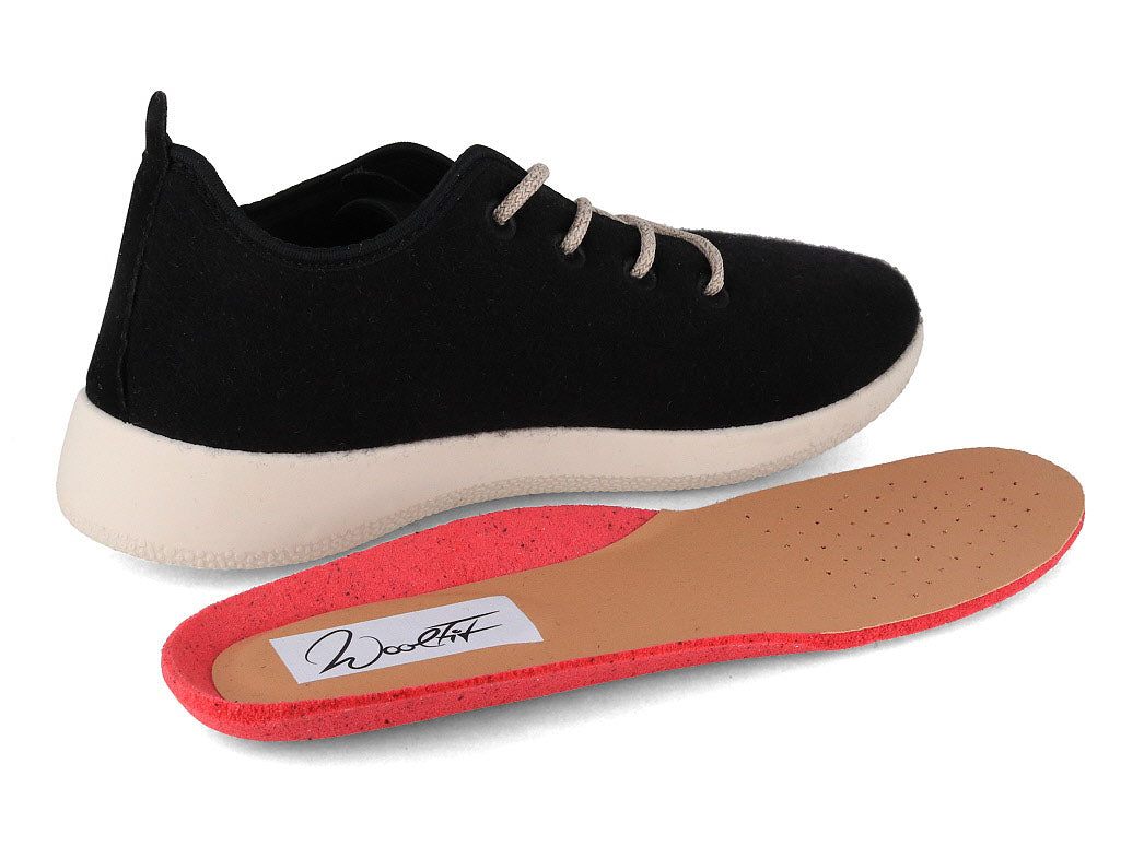 Merino Wool Sneakers - black