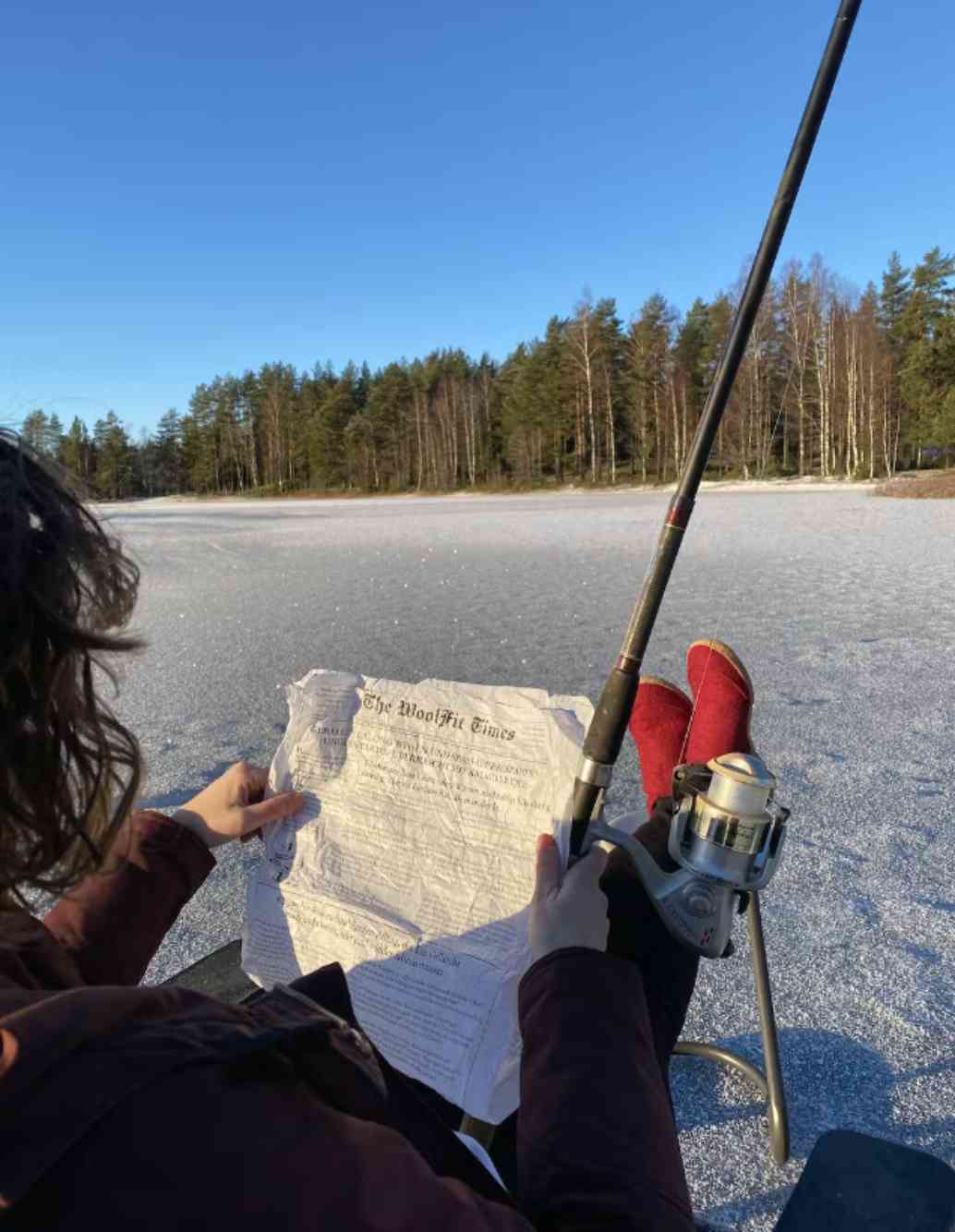 Taiga – hoher Filzhausschuh aus Wolle mit Ledersohle, dunkelrot