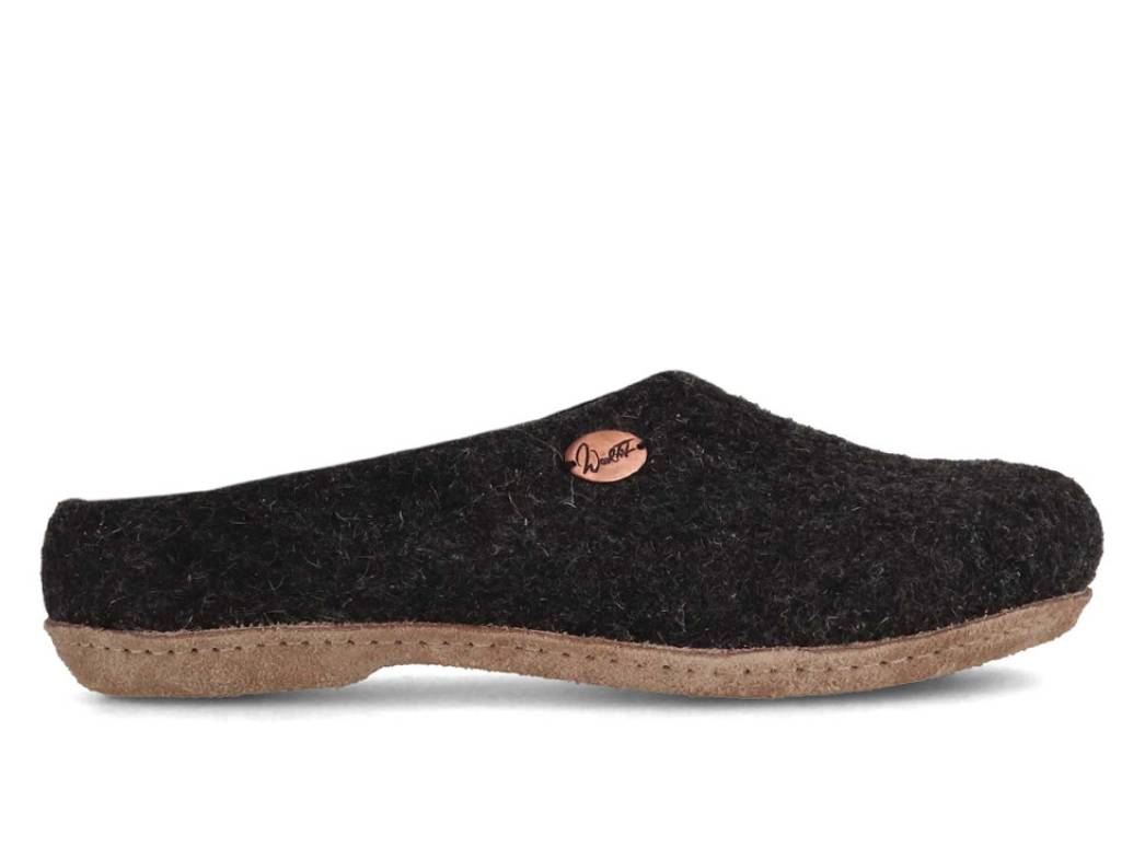 Filzpantoffeln mit Einlagen Classic, graphit