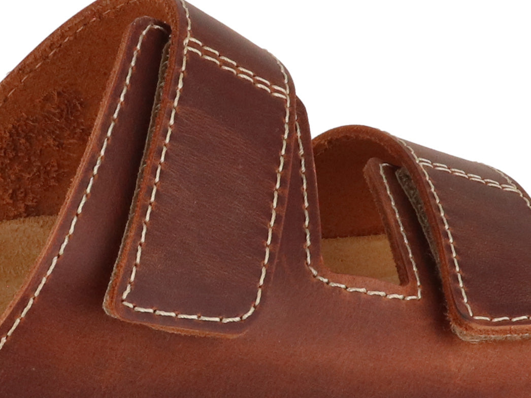 Tuffeln Amrum Leather Sandal, cognac