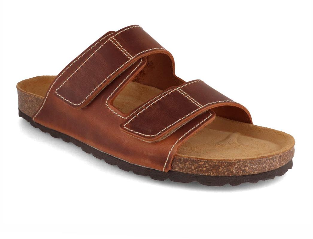 Tuffeln Amrum Leather Sandal, cognac
