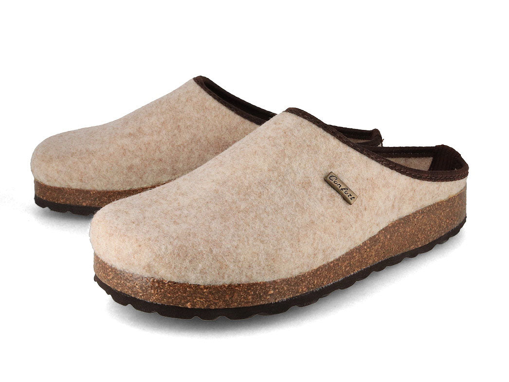 Tuffeln Comfort Vegan Felt Slippers, Beige