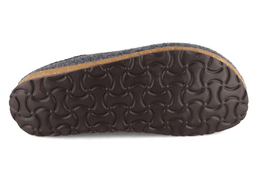 Tuffeln Edelweiss vegan felt slippers, light grey