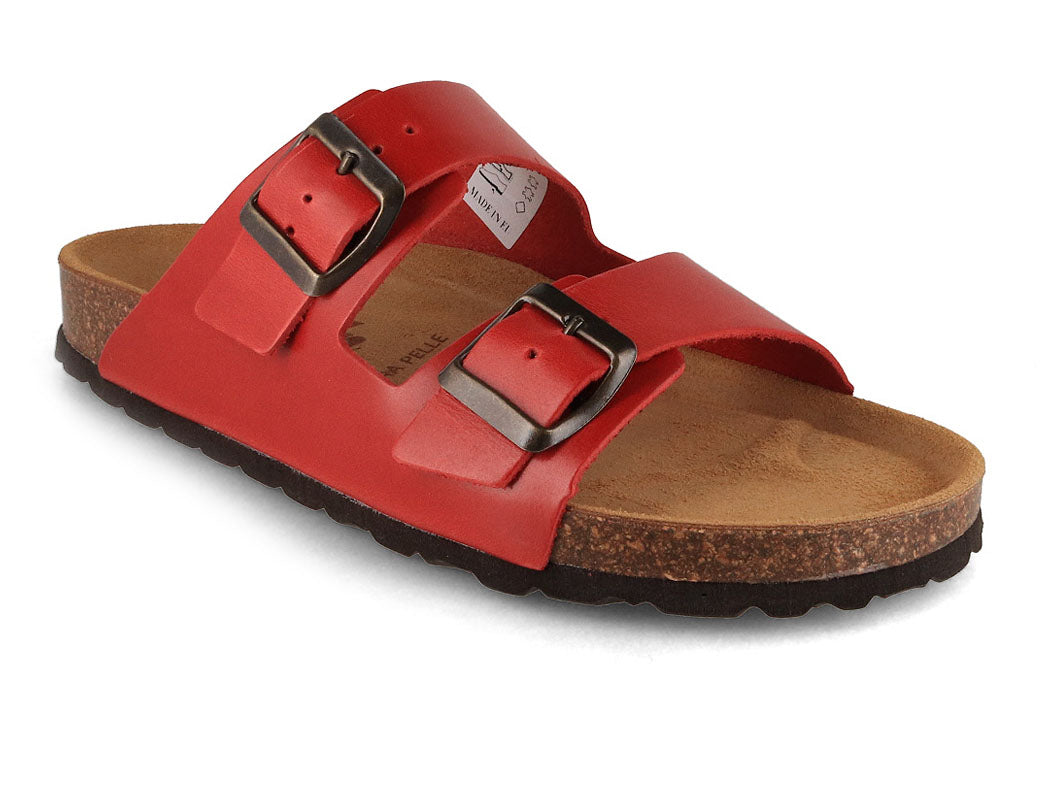 Tuffeln Föhr Leather Sandal, red