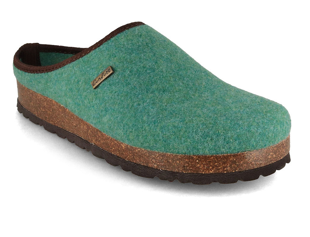 Tuffeln Comfort Vegan Felt Slippers, Green