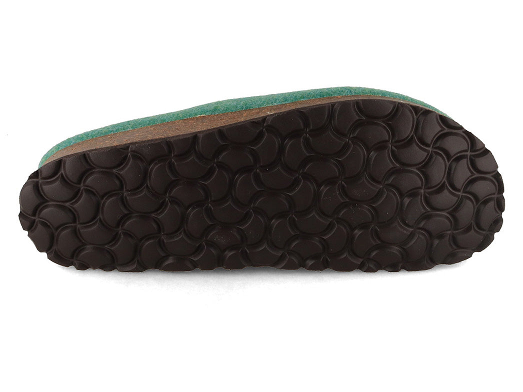 Tuffeln Comfort Vegan Felt Slippers, Green