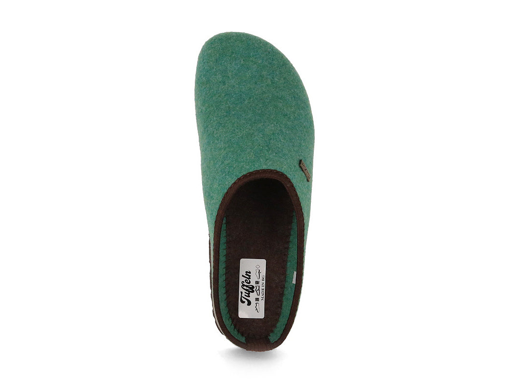 Tuffeln Comfort Vegan Felt Slippers, Green