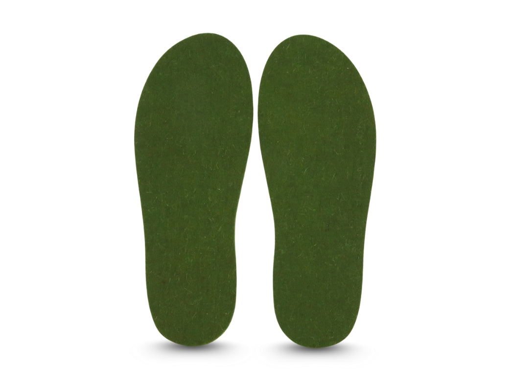 7mm Deluxe Filz-Einlegesohlen, grasgrün