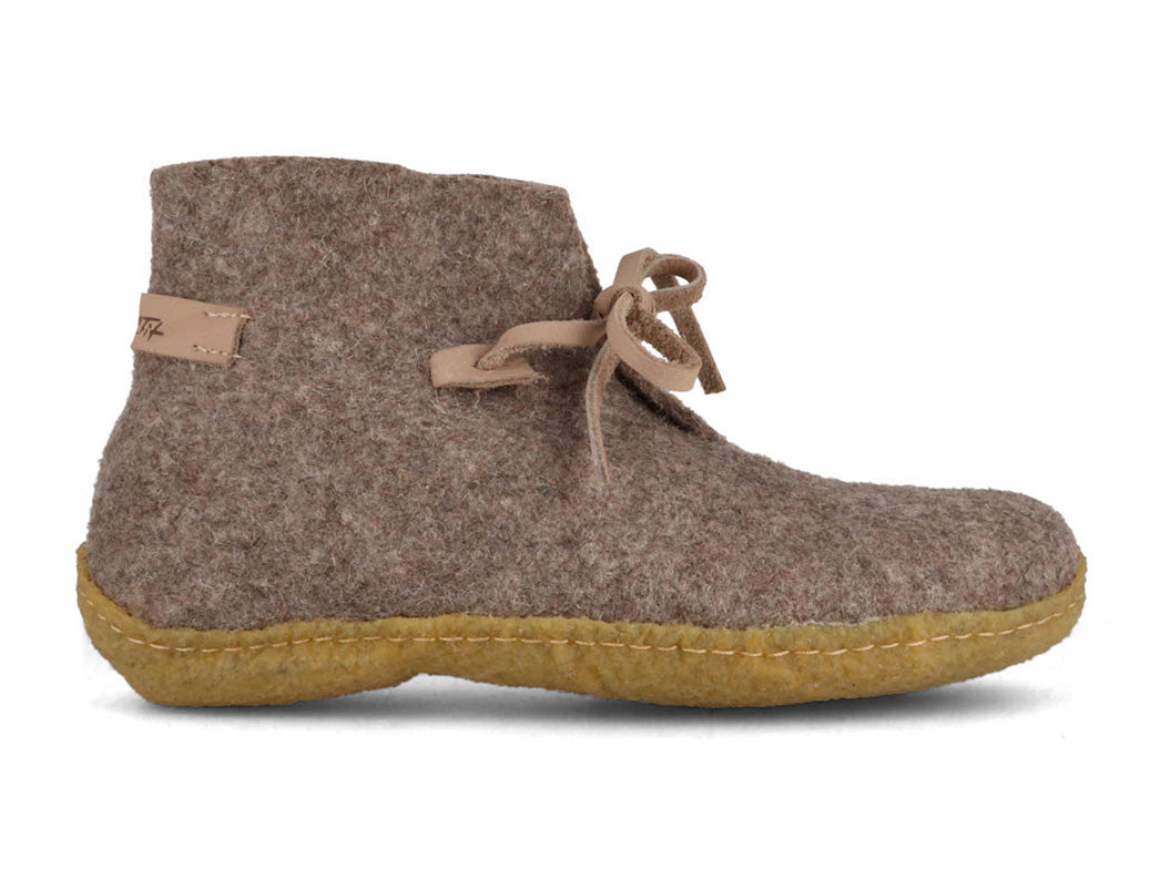 Slippers with Insoles & Rubber Sole Vitus, peat
