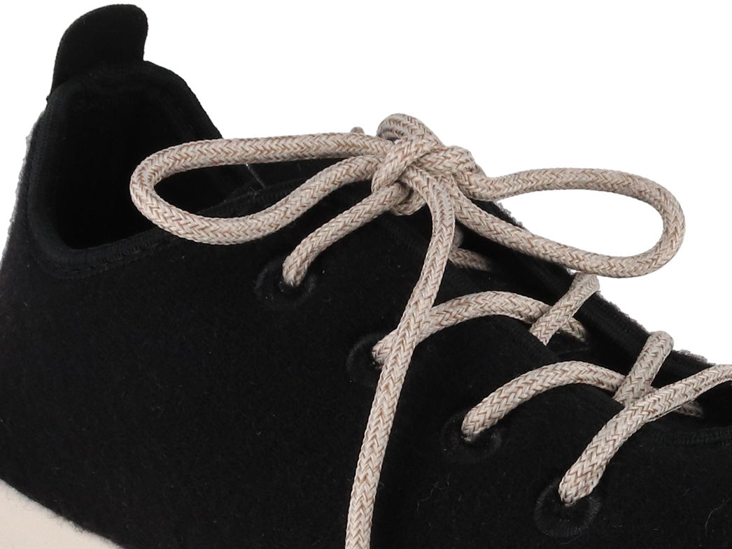 Merino Wool Sneakers - black