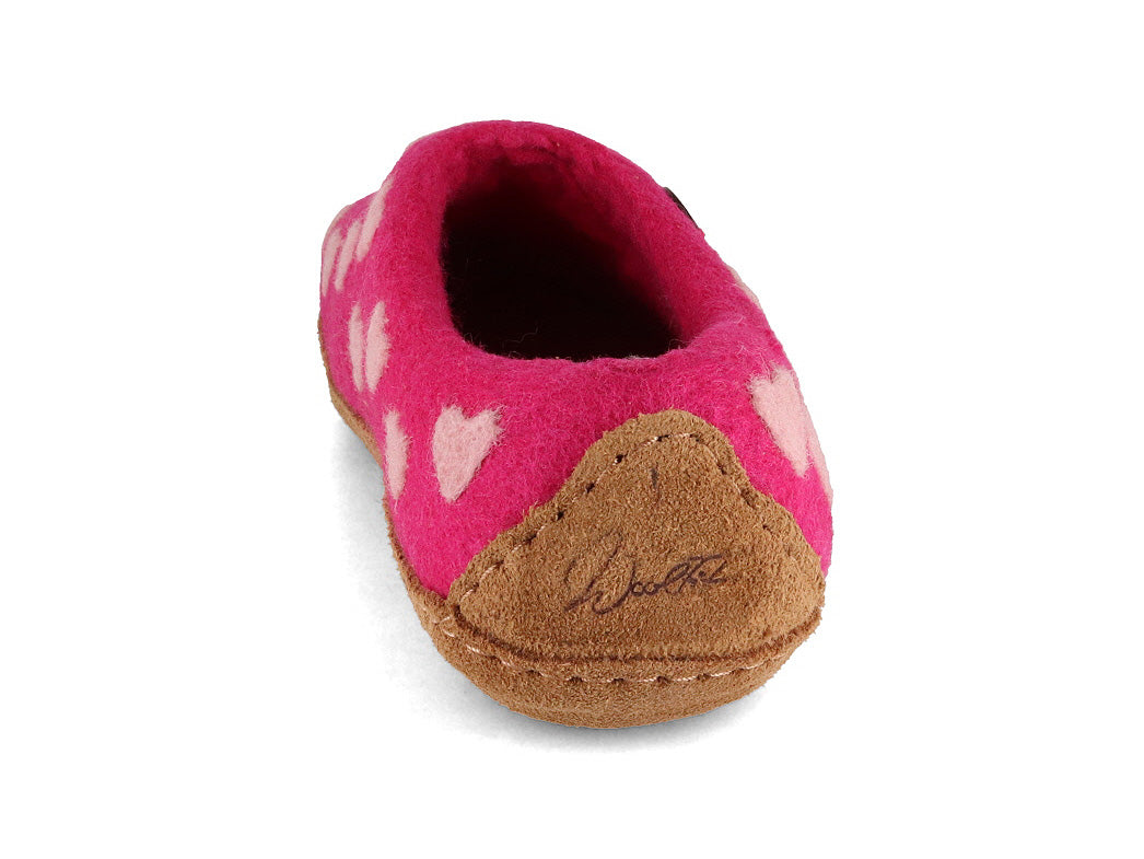 Barfuß-Hausschuh Footprint, pink