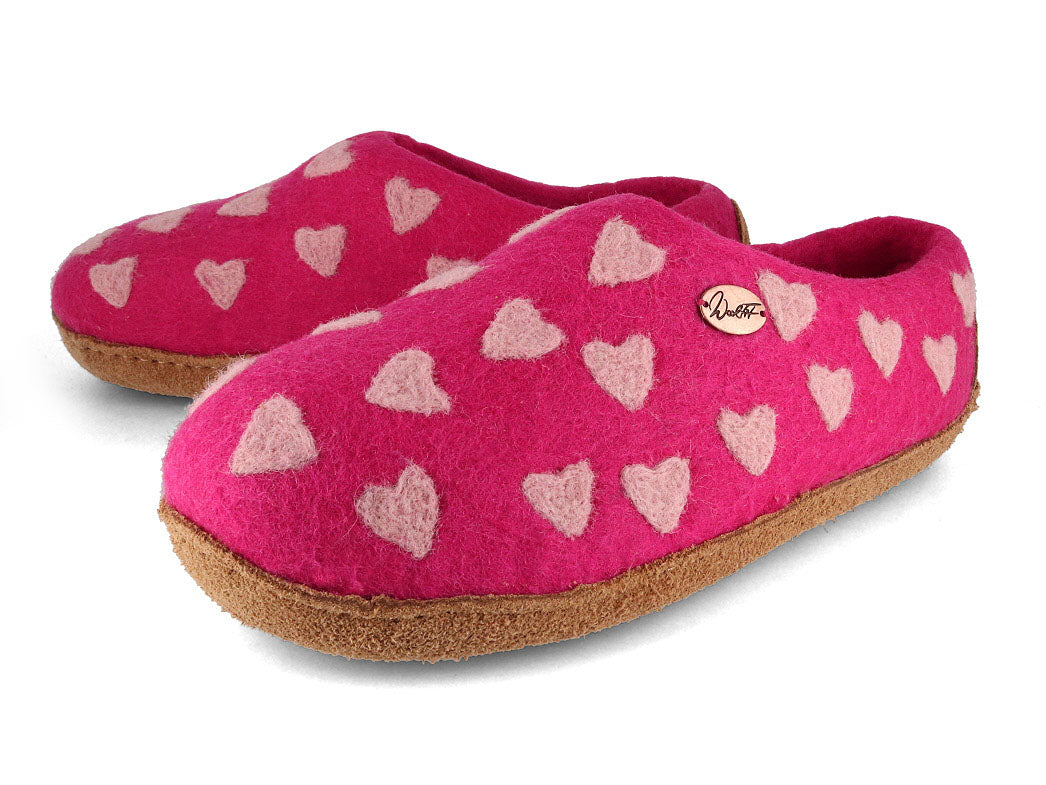 Barfuß-Hausschuh Footprint, pink