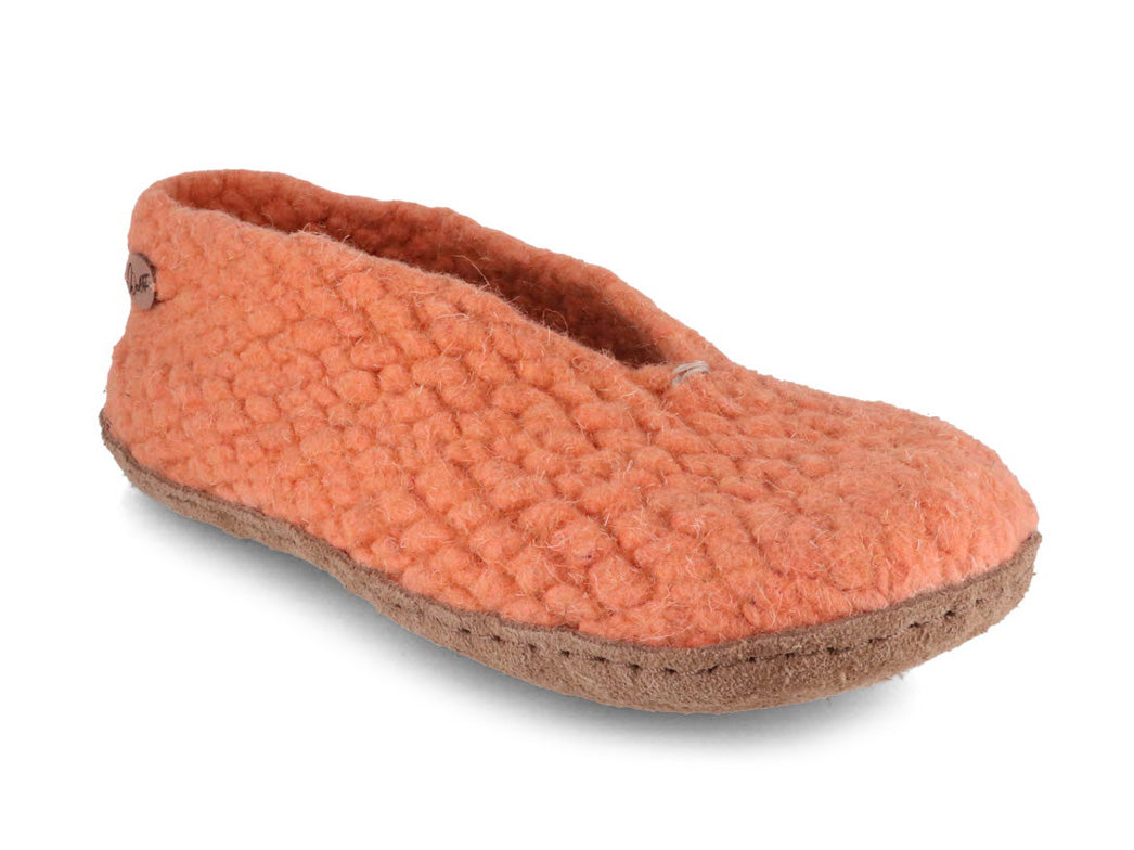 Woolies handgewebte Hausschuhe, apricot