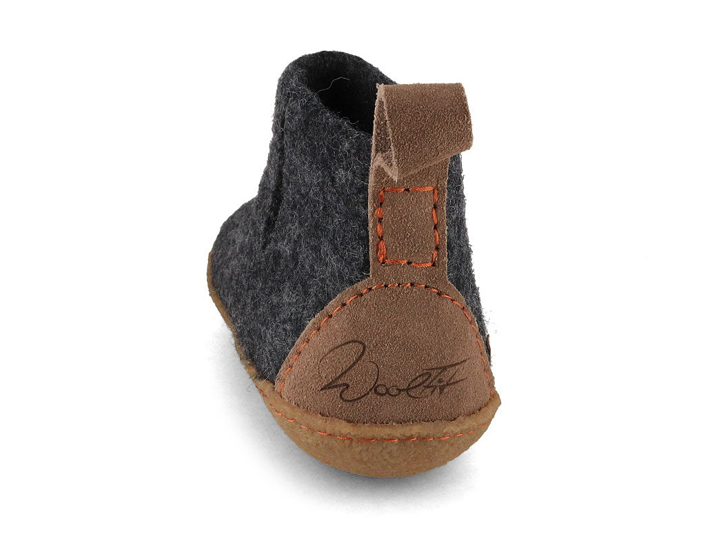 Hüttenschuhe mit Gummisohle Yeti, graphit