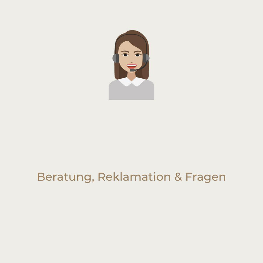 Melde Dich bei unserem Service wenn du Beratung benötigst, Fragen hast oder ein Produkt reklamieren möchtest. Klicke auf das Bild, um auf unsere Service Seite zu gelangen.